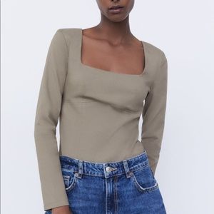 Zara Square Neck Body Suit